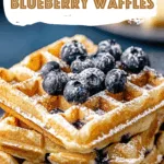 Homemade Blueberry Waffles