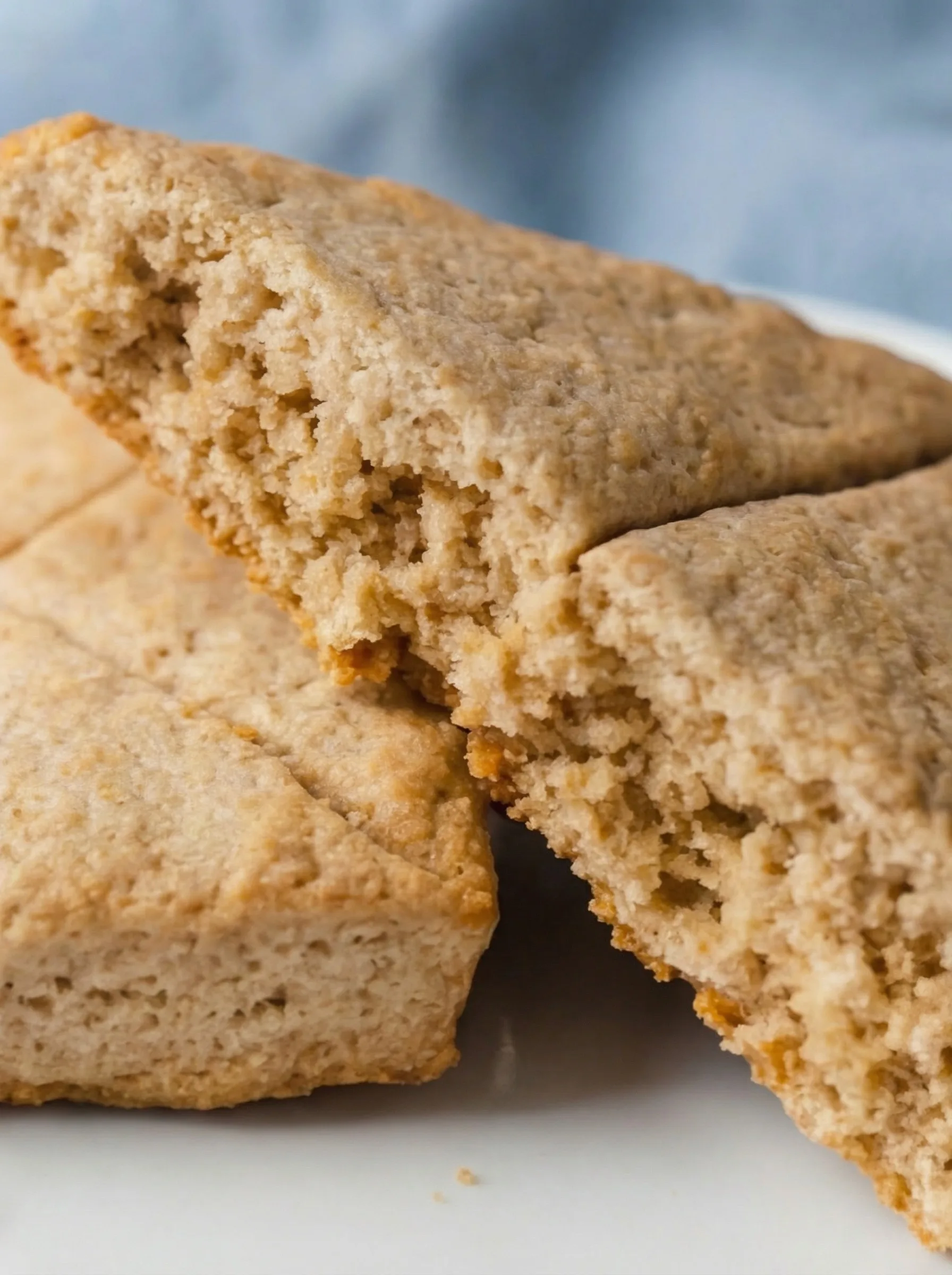 Close-up of Lembas Bread showing the soft, tender crumb and lightly golden baked edges