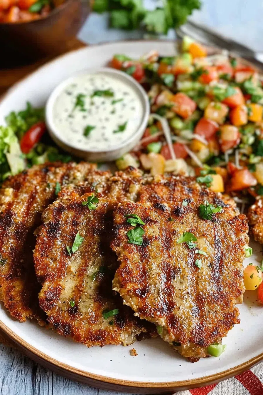 A simple yet delicious steak dish served with a side of salad.