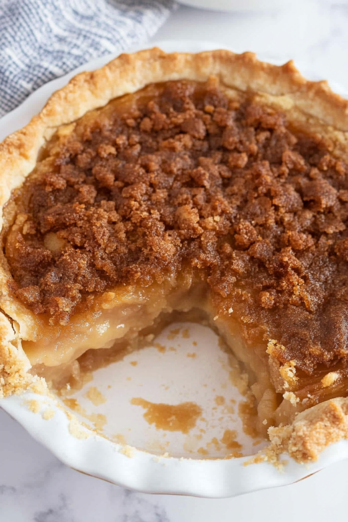 Golden-brown pie with a flaky crust, fresh from the oven.