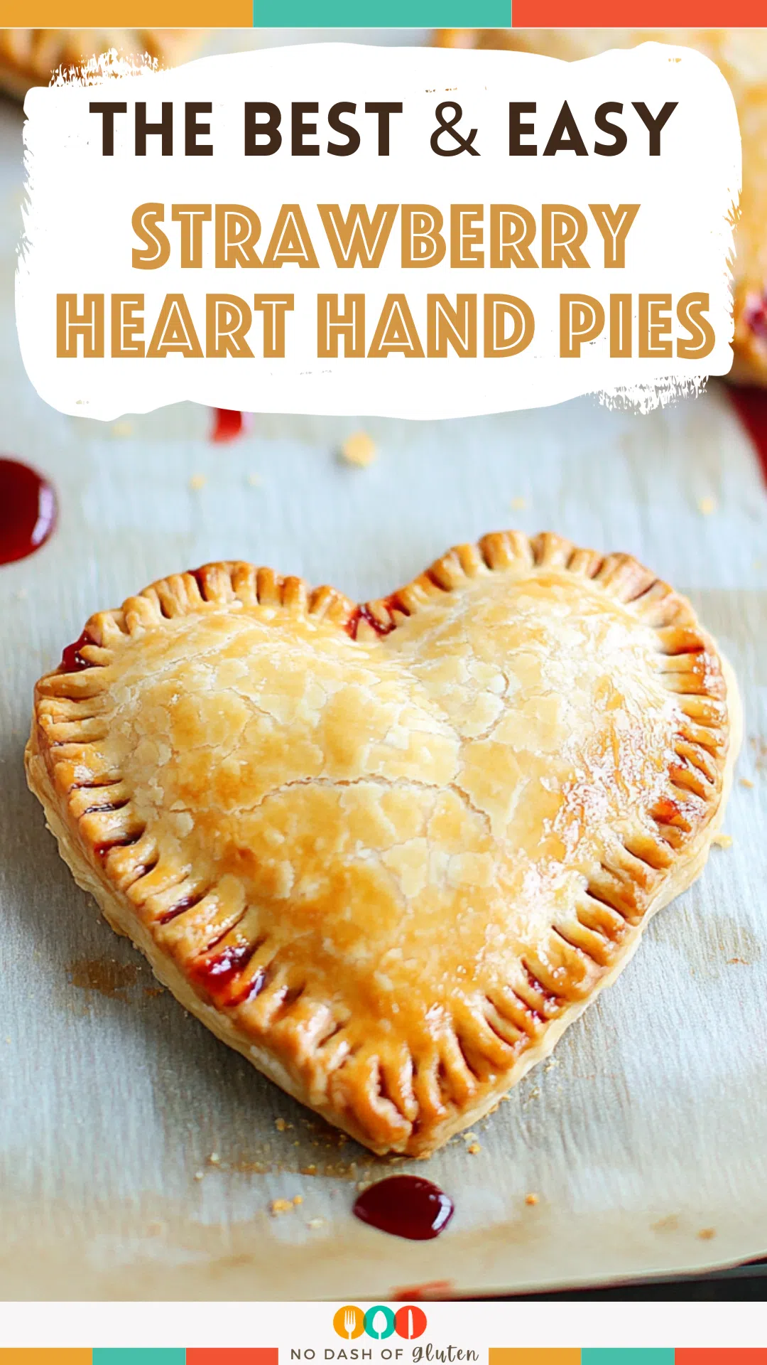 Strawberry heart Hand Pies