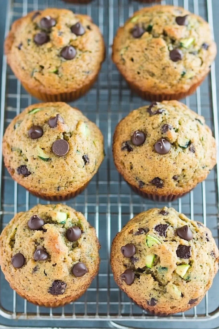 A batch of freshly baked muffins resting on a cooling rack.