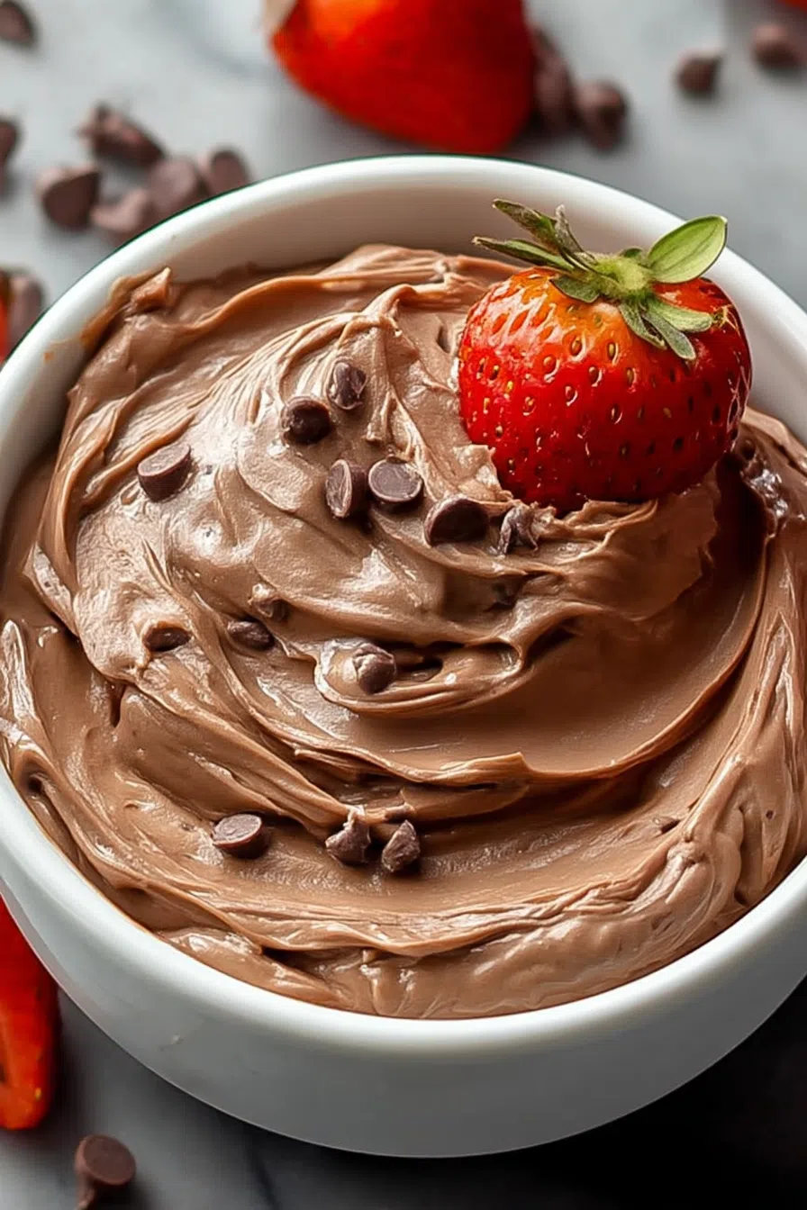 Overhead shot of a dessert platter featuring a chocolatey centerpiece.