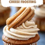 Churro Cupcakes with Cinnamon Cream Cheese Frosting
