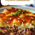 Cowboy Meatloaf and Potato Casserole