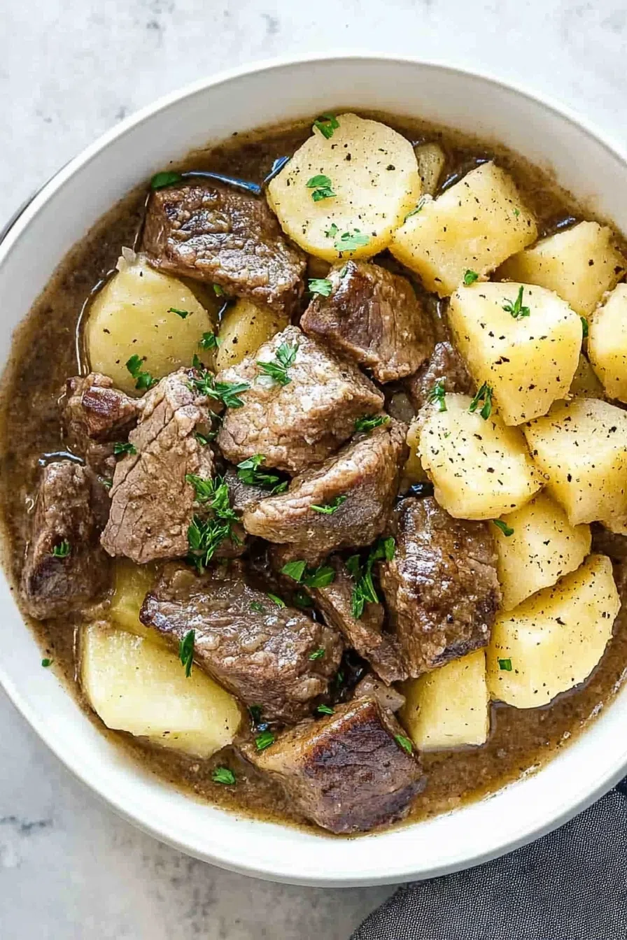 Comforting baked meal served in a rustic dish, ready to eat.