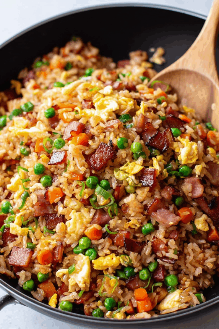 Bacon Red Rice Easy Bacon Fried Rice
