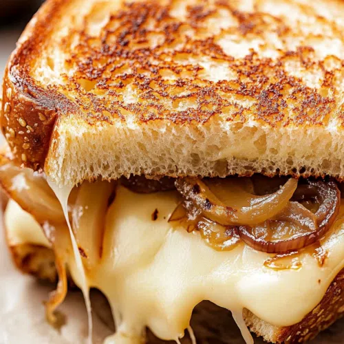 Warm sandwich with gooey filling and browned edges on parchment paper.