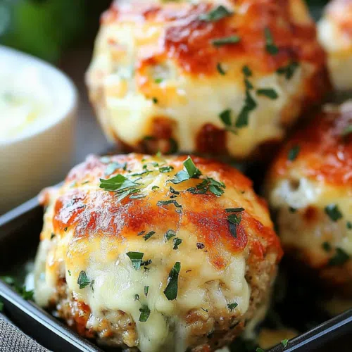 Meatloaf servings arranged neatly on a serving board, ready to eat.