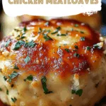 Garlic Parmesan Chicken Meatloaves
