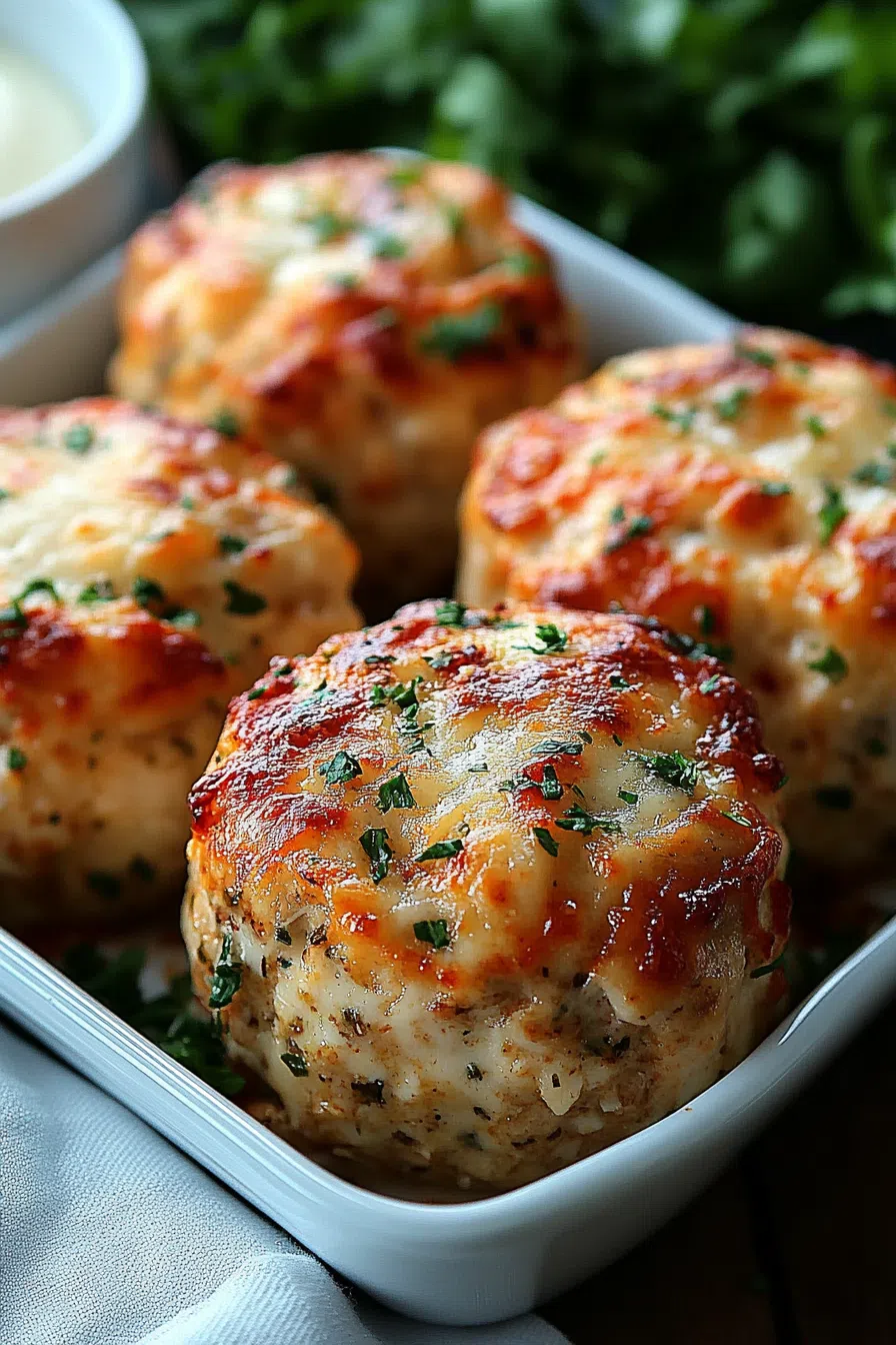 Close-up of tender baked portions with a crispy outer layer.