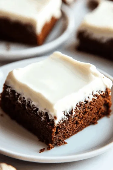 Gingerbread Sheet Cake