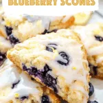 Glazed Lemon Blueberry Scones