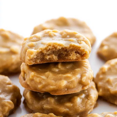 Close-up of a soft, textured treat with a rich golden-brown hue.