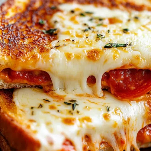 Golden-brown bread grilled to perfection with melted cheese peeking out.