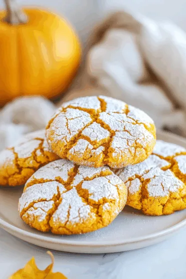 Pumpkin Crinkle Cookies Recipe