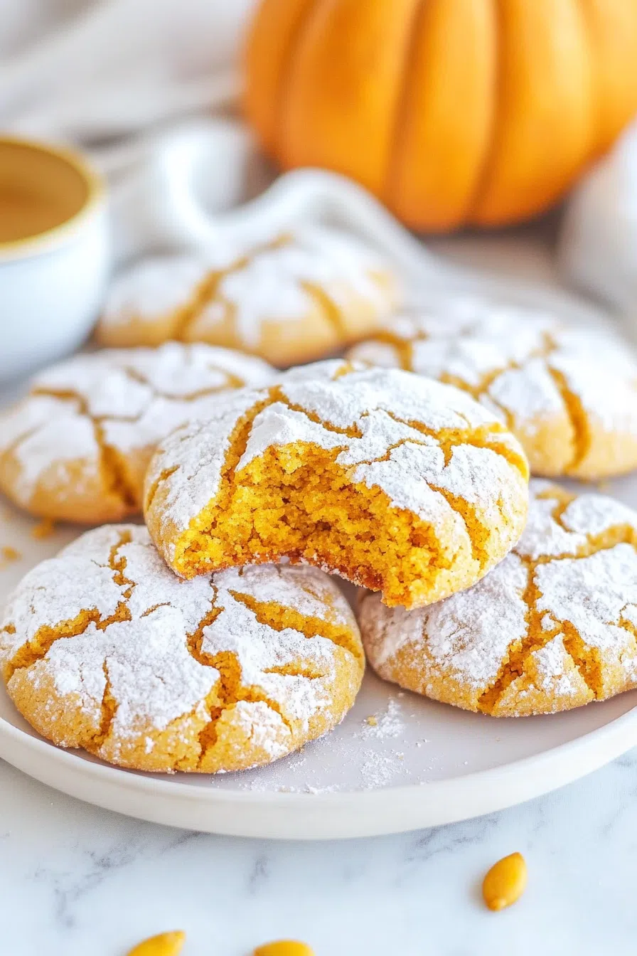 One cookie broken in half, showing the soft and chewy center.
