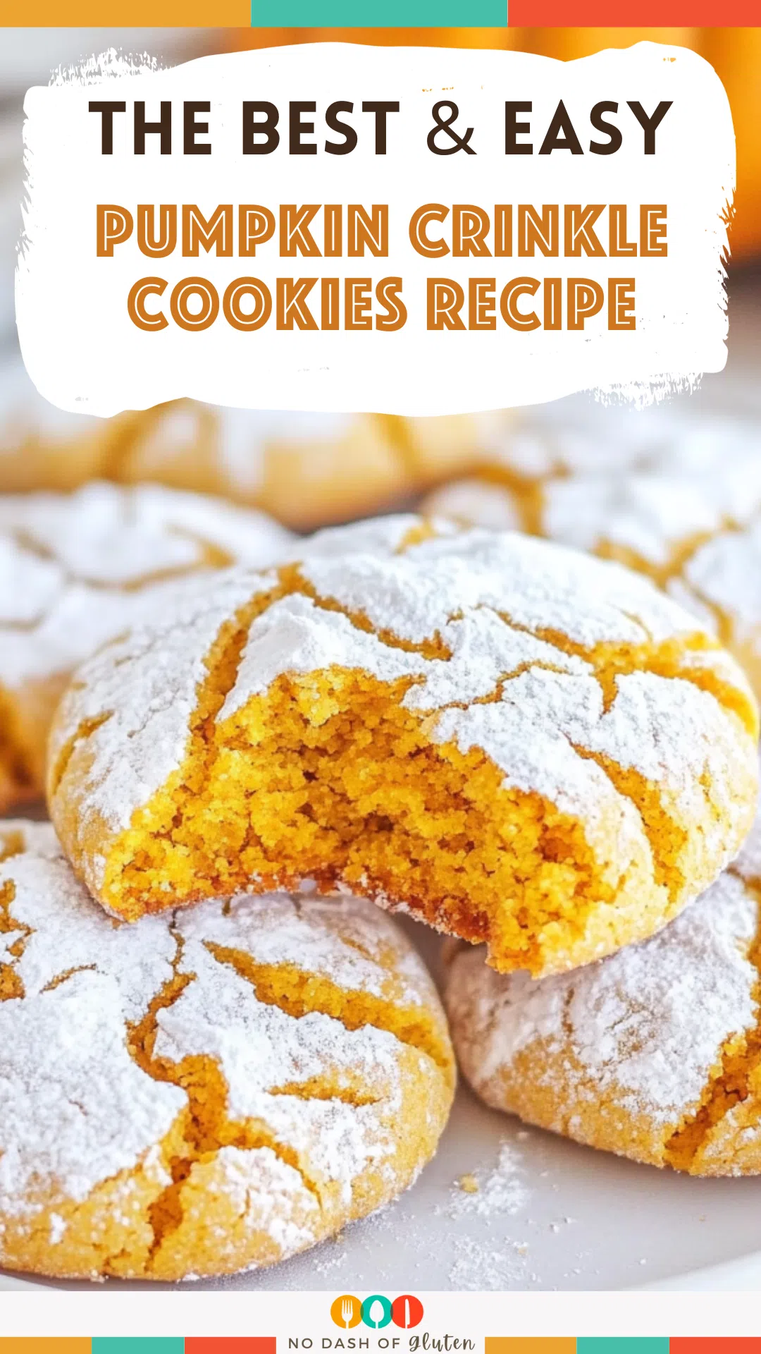 Pumpkin Crinkle Cookies Recipe
