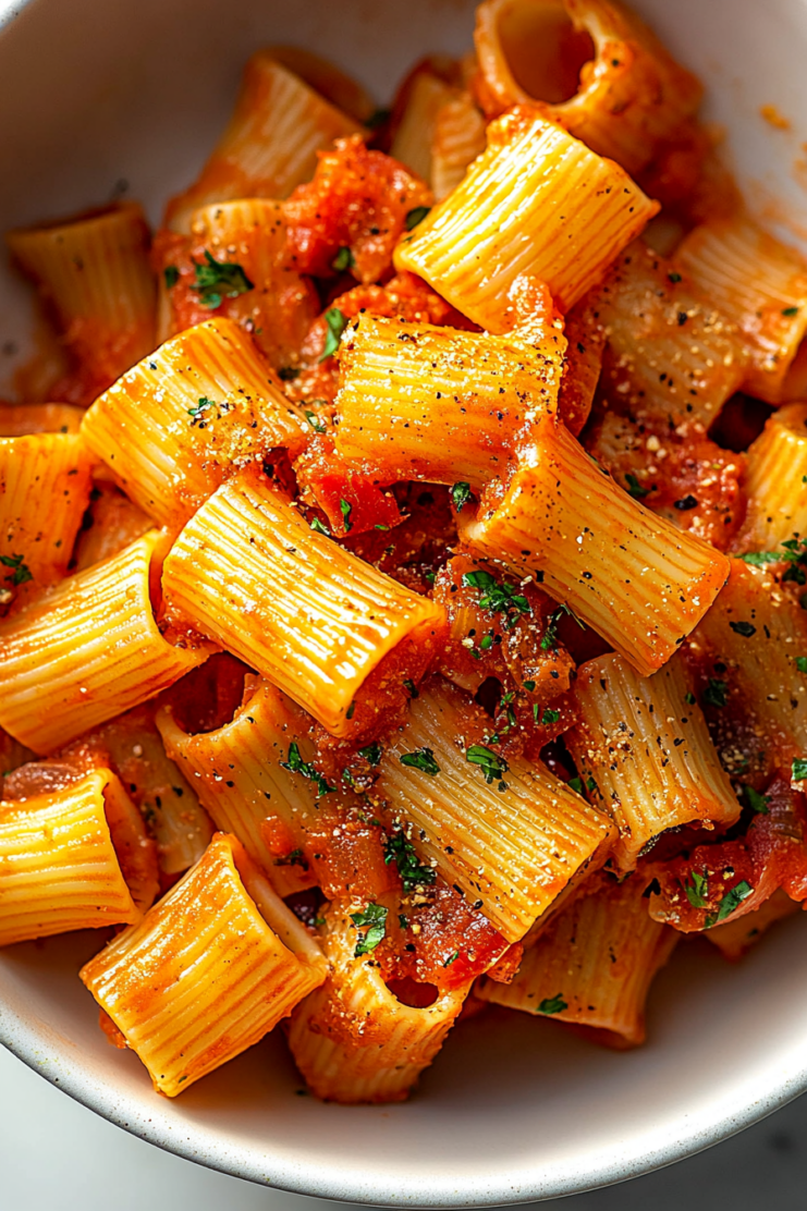 Large Rigatoni With No Ridges Rigatoni Arrabbiata