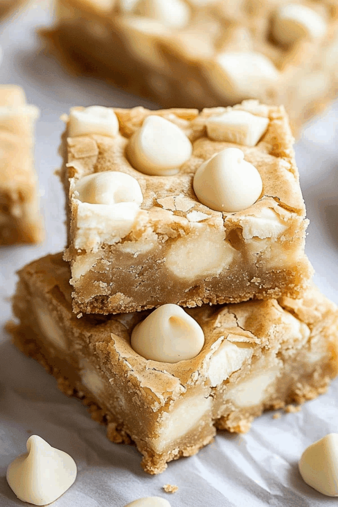 Choco White Rondies White Chocolate Blondies