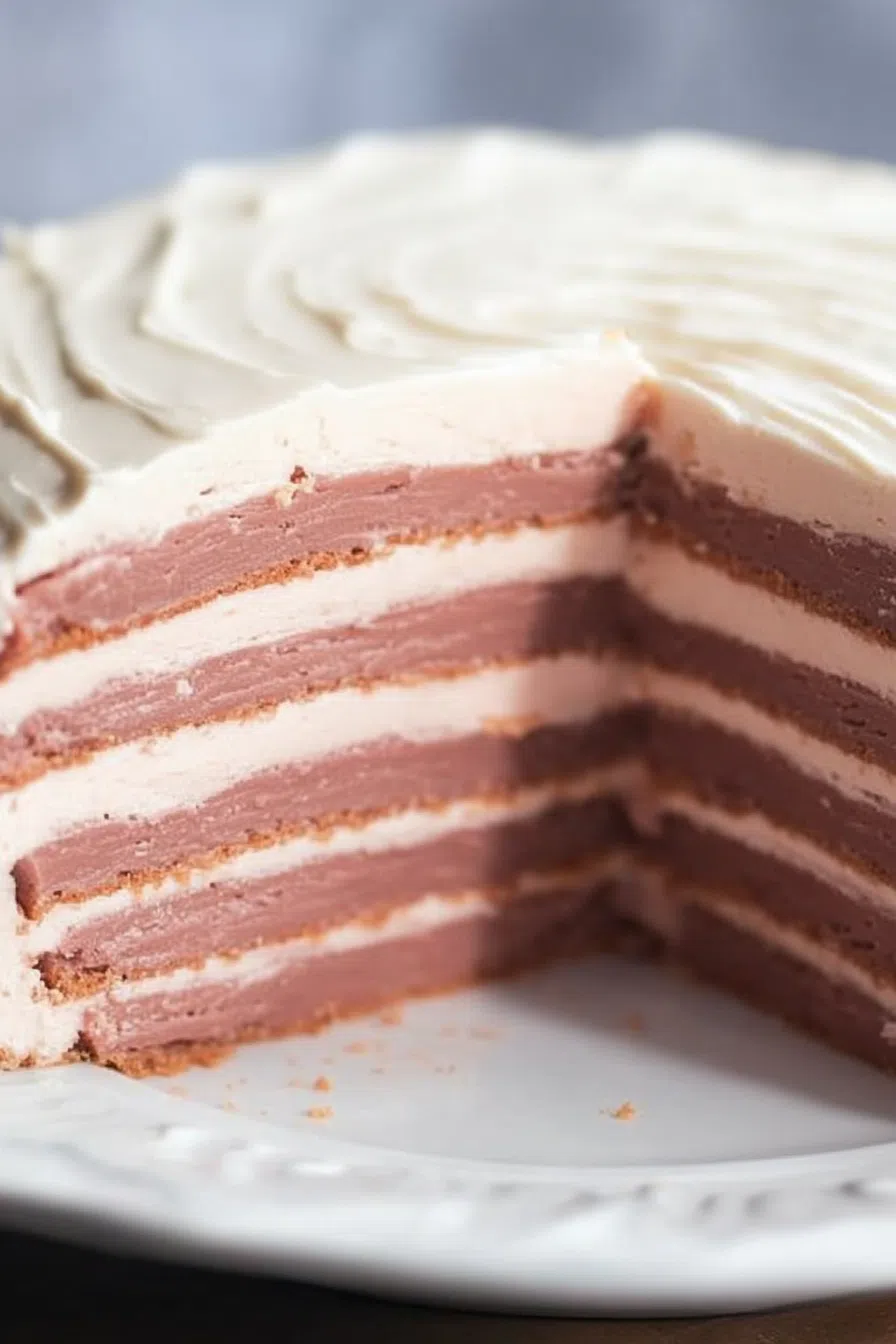 Close-up of a savory dish served on a rustic plate.