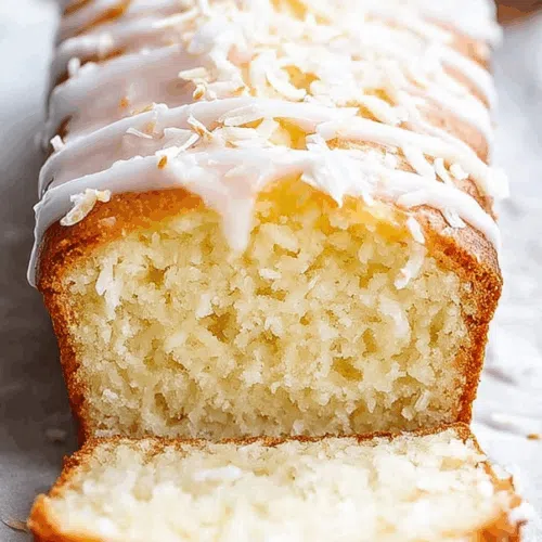 A golden-baked loaf with a shiny, sweet topping and sprinkled flakes.