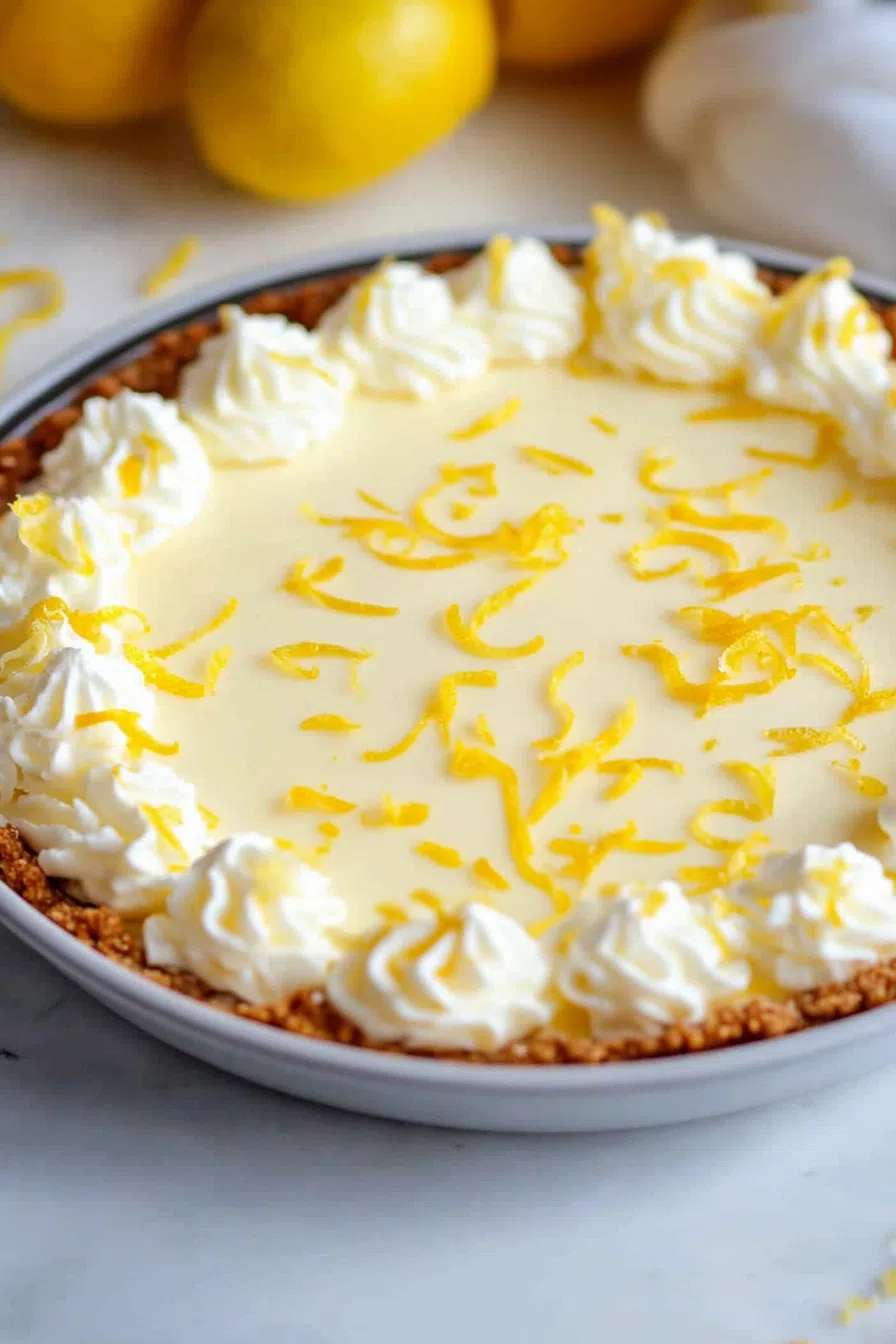 Whole pie with a smooth, glossy surface and golden crust.