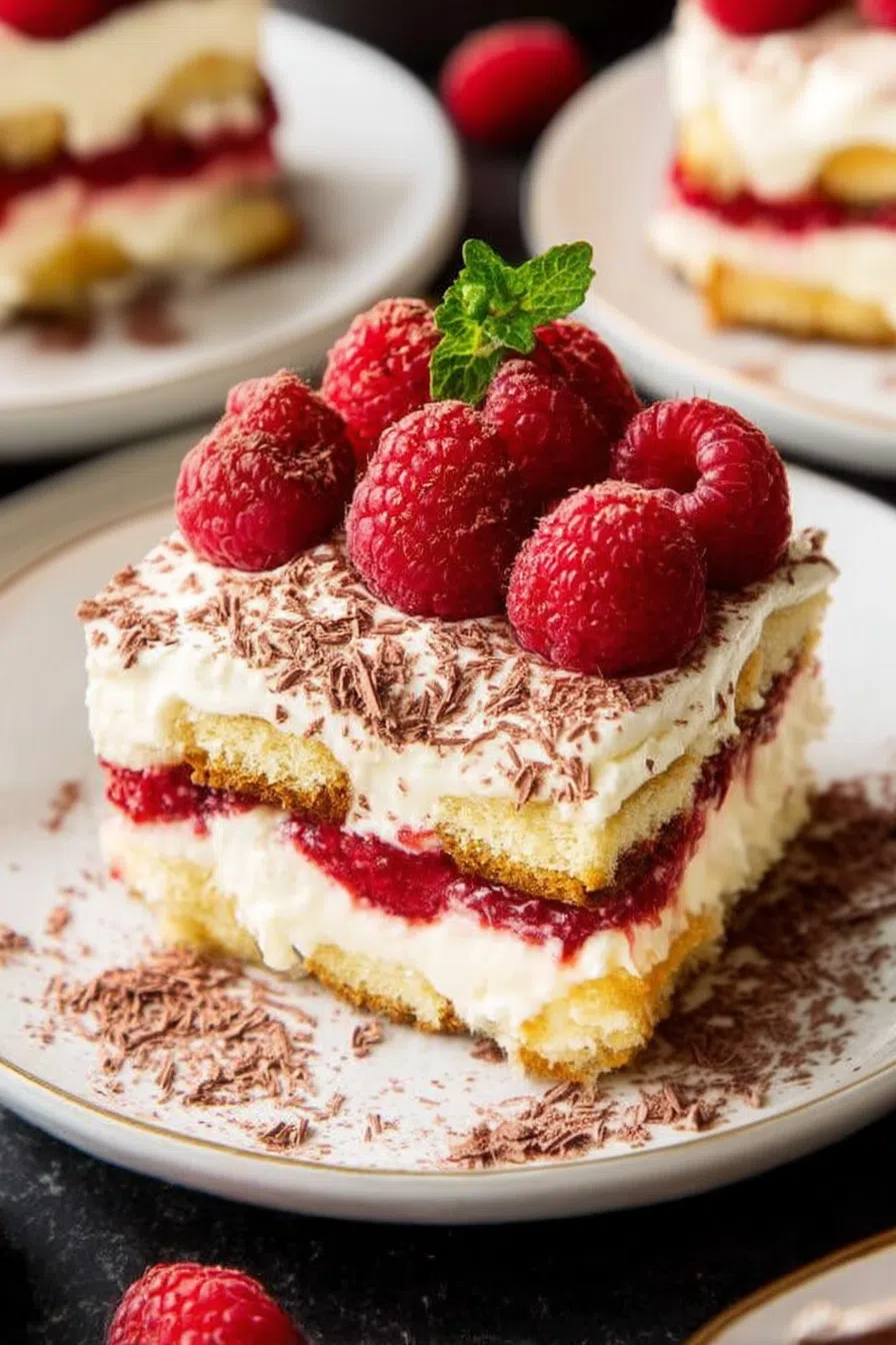 Dessert squares arranged neatly on a serving tray with mint leaves.