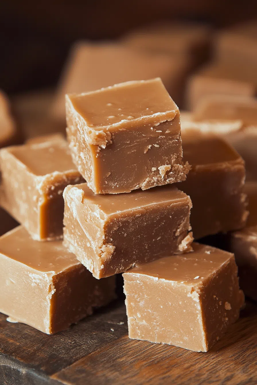 Rich, dark chocolate pieces resting on a wooden cutting board, ready to serve
