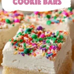 Frosted Sugar Cookie Bars