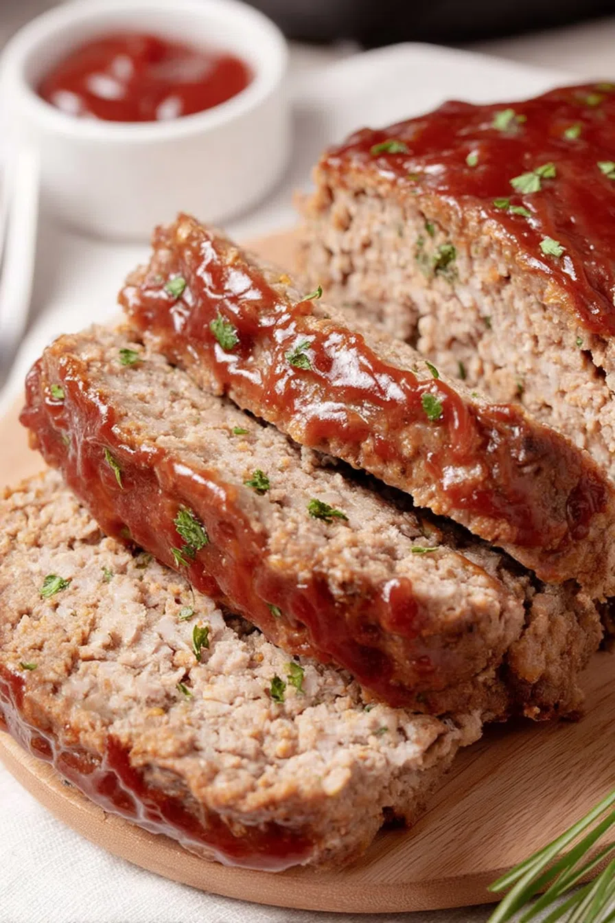 Close-up showing the moist texture and browned crust of the baked dish.