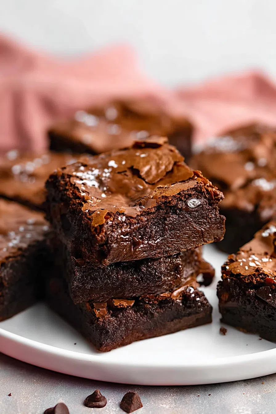 Baked treat served on a ceramic plate with napkin beside it.