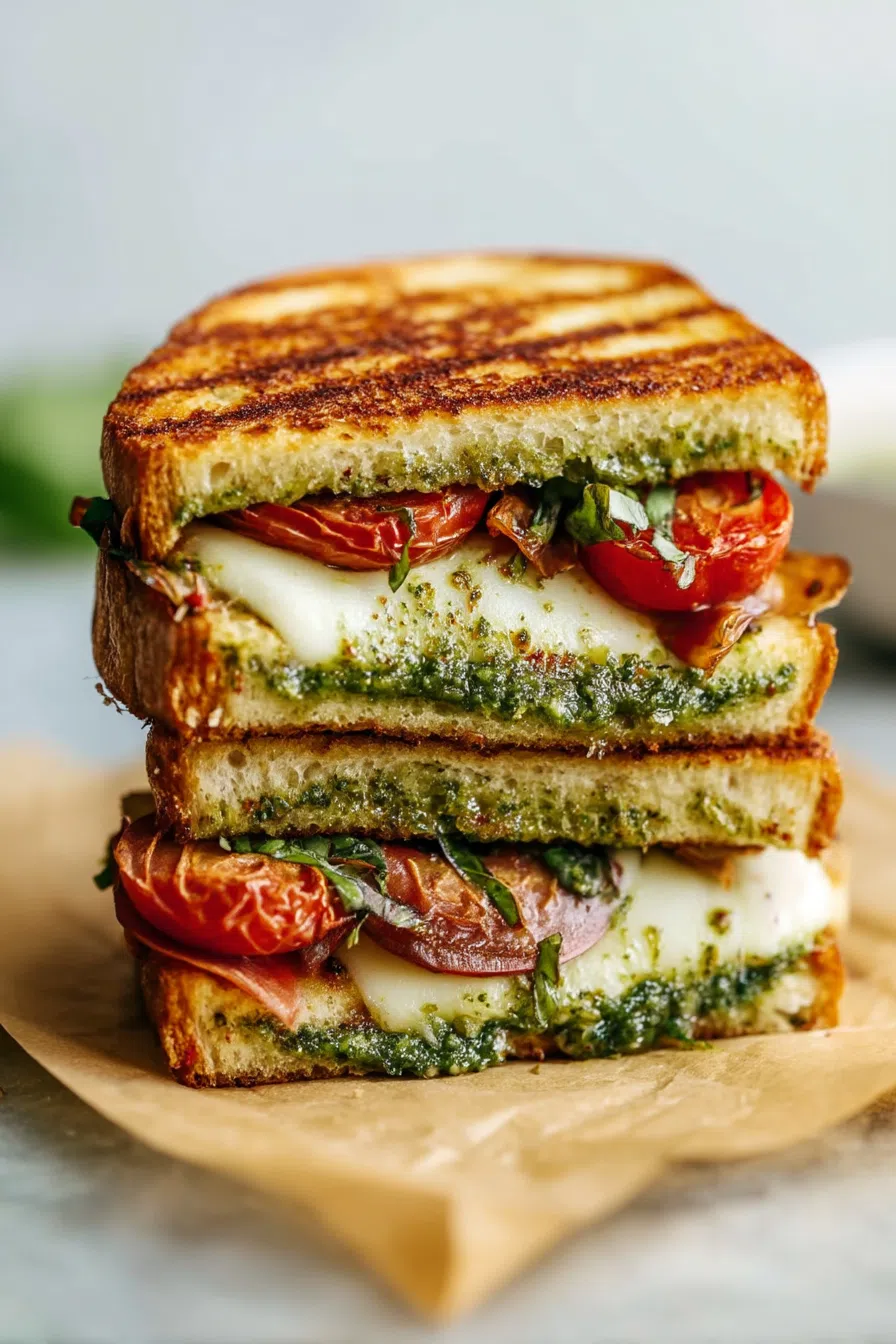 Gooey cheese stretching between two slices of toasted bread.