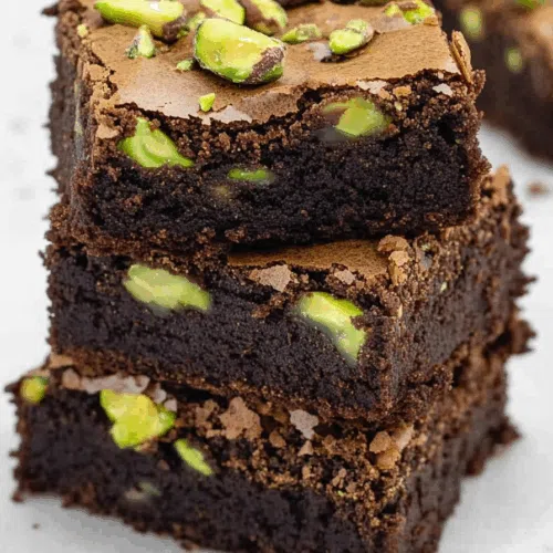 Fudgy square slices arranged neatly on parchment paper.
