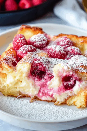 Raspberry Cheesecake French Toast Casserole