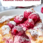 Raspberry Cheesecake French Toast Casserole