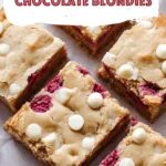 Raspberry and White Chocolate Blondies