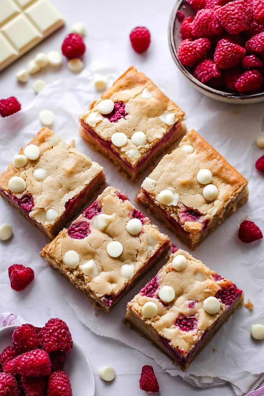 Neatly cut bars on parchment paper, ready to be served.