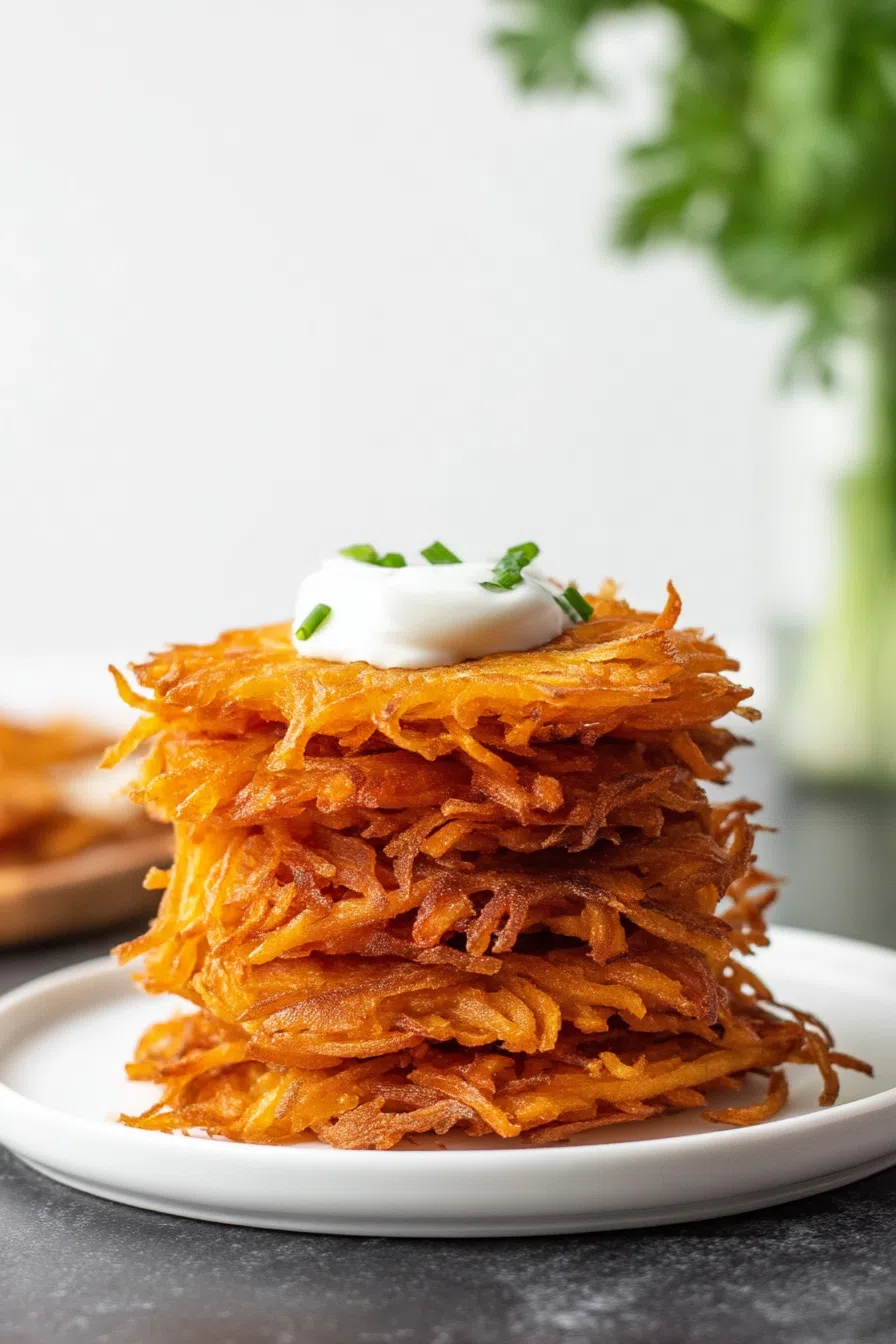 Side view showing texture and crispiness of the cooked patties.