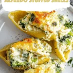 Chicken Broccoli Alfredo Stuffed Shells