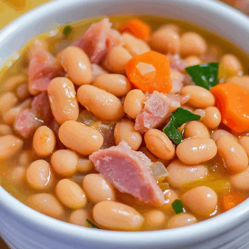 Warm, comforting dish served in a ceramic bowl with a side of crusty bread.