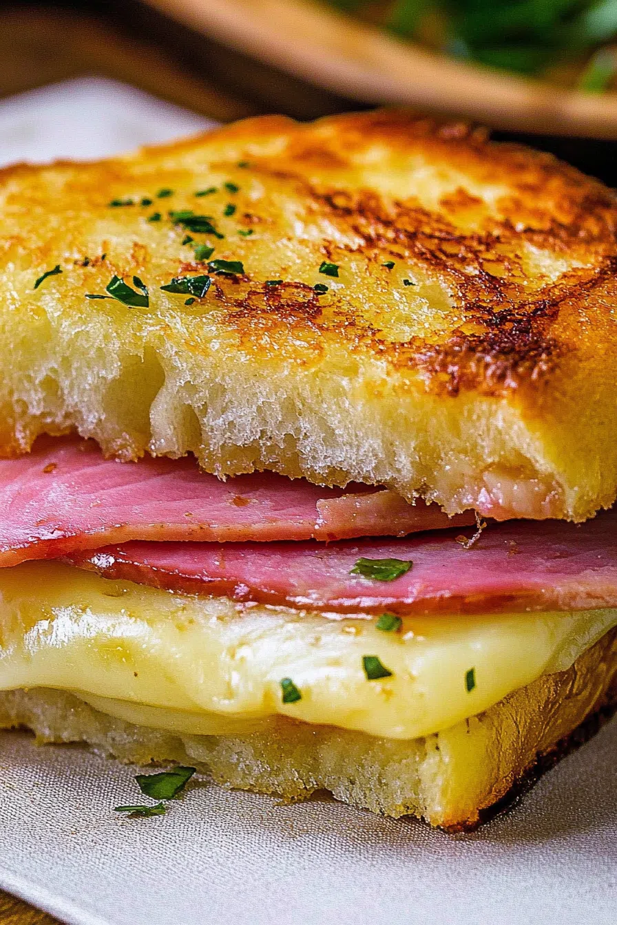 Close-up of baked sliders topped with poppy seeds and brushed with a glossy glaze.
