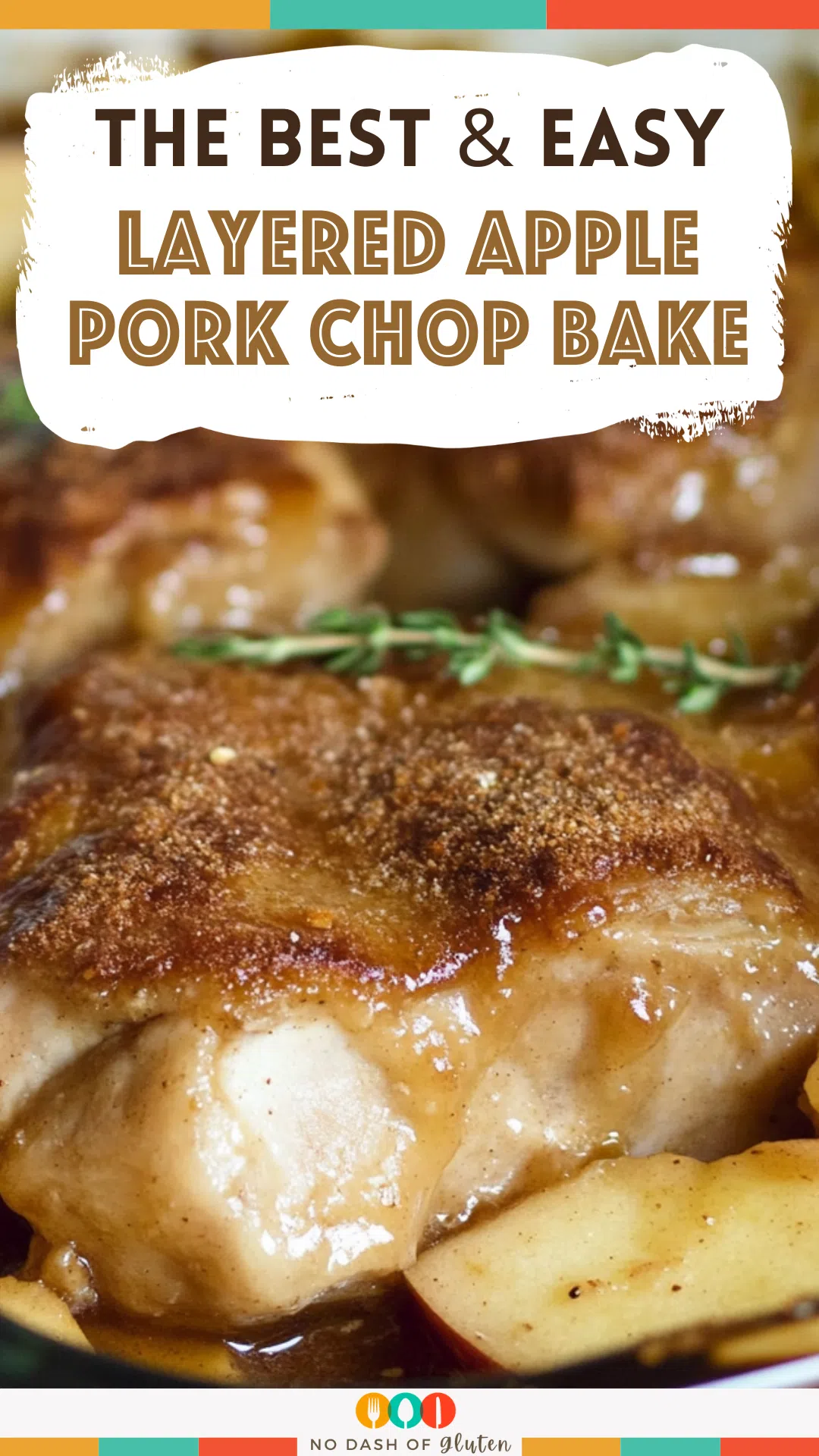 Layered Apple Pork Chop Bake