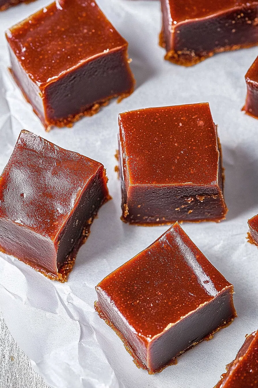 Homemade candy squares with clean edges and a smooth chocolate surface.