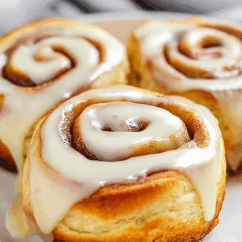 Soft, fluffy rolls with visible layers of cinnamon filling and sweet frosting