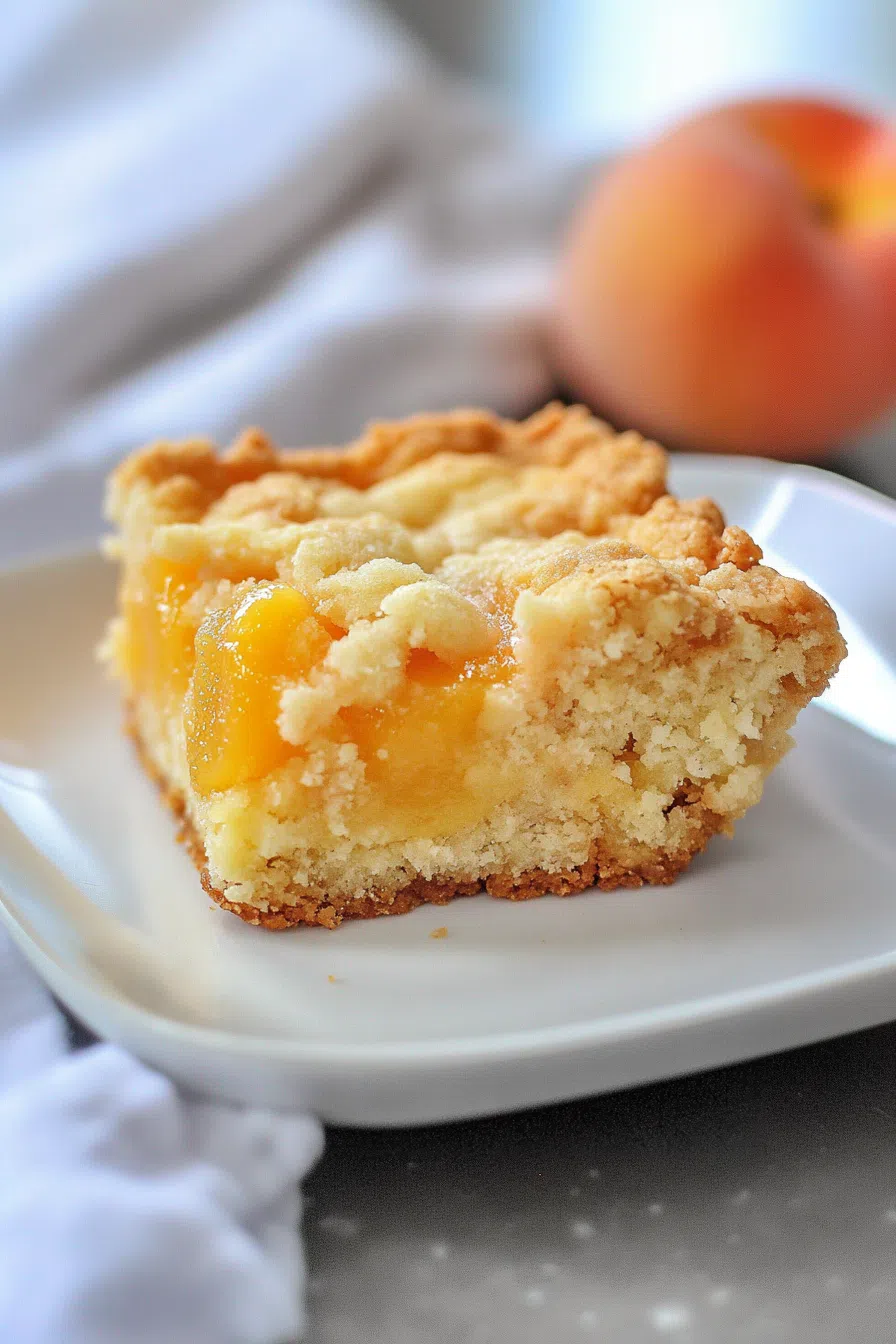 Dessert piece on a plate with a linen napkin underneath.