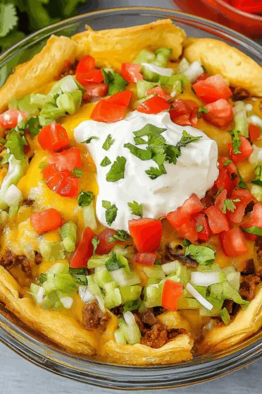 Pillsbury Crescent Roll Taco Bake