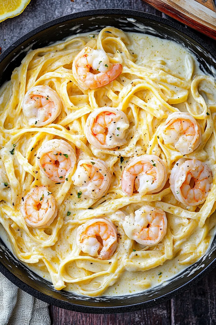 Plated pasta garnished with grated cheese and cracked black pepper.