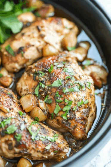 Slow Cooker Balsamic Chicken