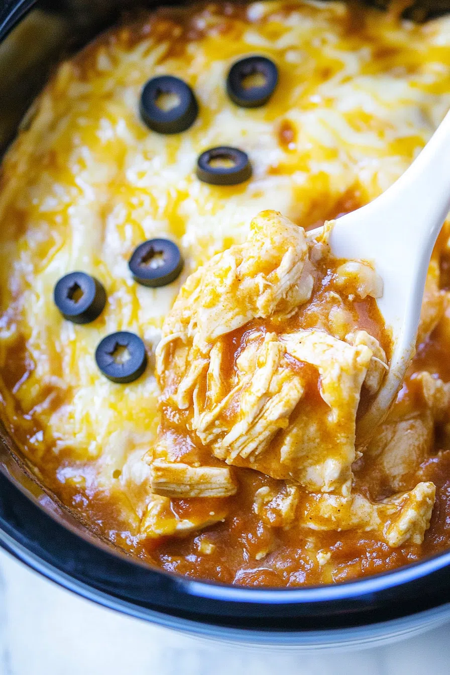 Overhead view of a hearty baked meal topped with chopped cilantro and sauce.
